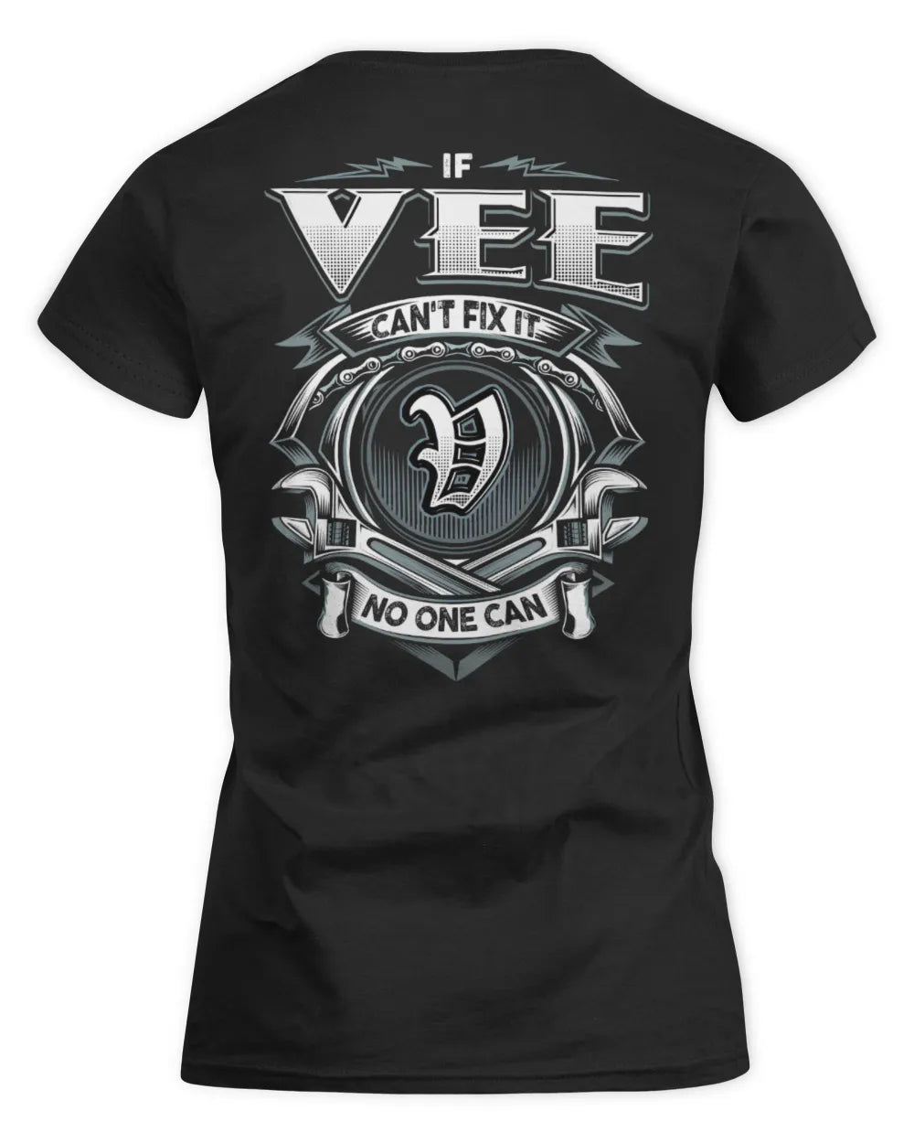 VEE AP81-K4-626 - Personalized Ahmed Quote Apparel “If Ahmed Can't Fix It, No One Can” - Women's Standard T-Shirt - Black