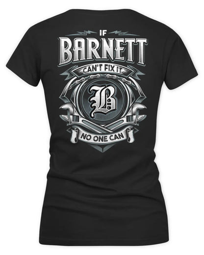 BARNETT AP81-K4-626 - Personalized Ahmed Quote Apparel “If Ahmed Can't Fix It, No One Can” - Women's V-Neck T-Shirt - Black