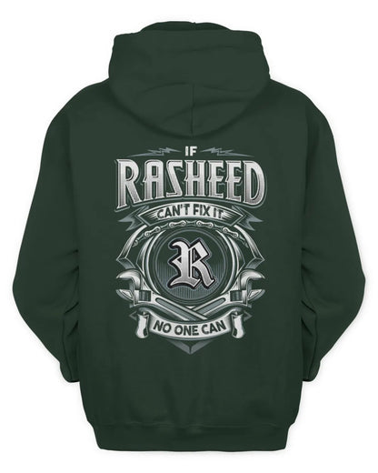 RASHEED AP81-K4-626 - Personalized Ahmed Quote Apparel “If Ahmed Can't Fix It, No One Can” - Unisex Hoodie - Forest Green