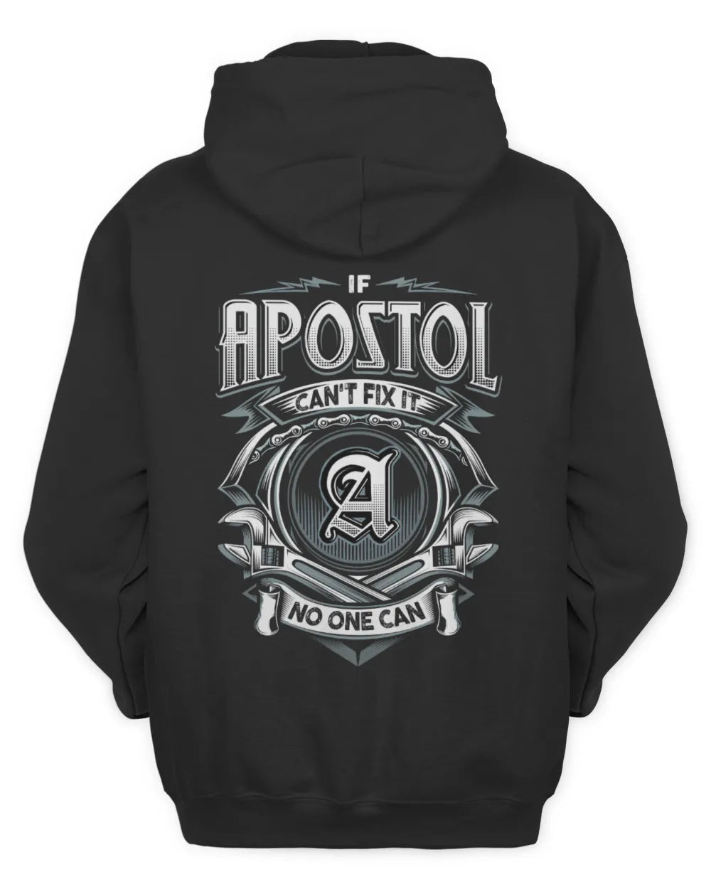 APOSTOL AP81-K4-626 - Personalized Ahmed Quote Apparel “If Ahmed Can't Fix It, No One Can” - Unisex Hoodie - Black