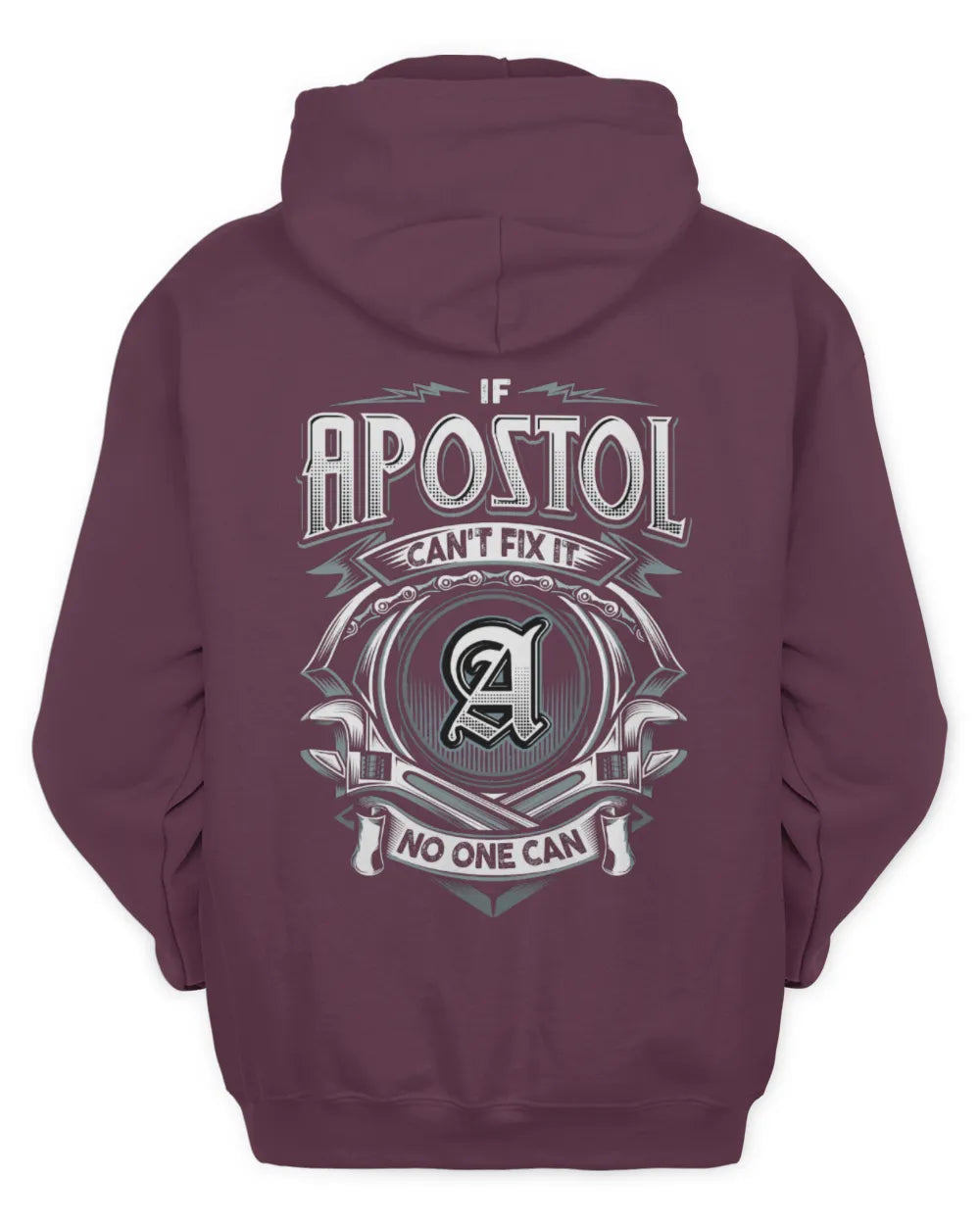 APOSTOL AP81-K4-626 - Personalized Ahmed Quote Apparel “If Ahmed Can't Fix It, No One Can” - Unisex Hoodie - Maroon