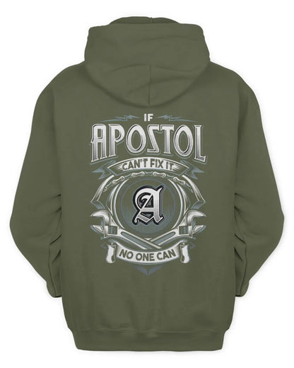 APOSTOL AP81-K4-626 - Personalized Ahmed Quote Apparel “If Ahmed Can't Fix It, No One Can” - Unisex Hoodie - Military Green