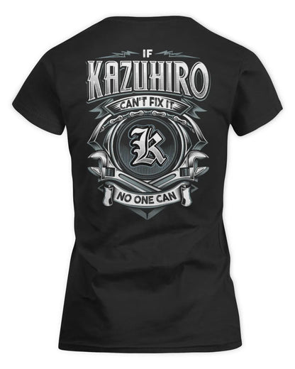 KAZUHIRO AP81-K4-626 - Personalized Ahmed Quote Apparel “If Ahmed Can't Fix It, No One Can” - Women's Standard T-Shirt - Black