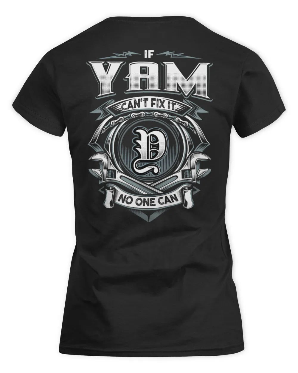 YAM AP81-K4-626 - Personalized Ahmed Quote Apparel “If Ahmed Can't Fix It, No One Can” - Women's Standard T-Shirt - Black