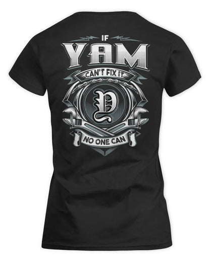 YAM AP81-K4-626 - Personalized Ahmed Quote Apparel “If Ahmed Can't Fix It, No One Can” - Women's Standard T-Shirt - Black