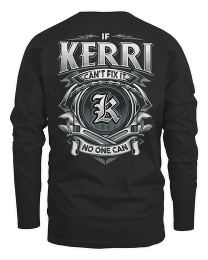 KERRI AP81-K4-626 - Personalized Ahmed Quote Apparel “If Ahmed Can't Fix It, No One Can” - Men's Long Sleeved T-Shirt - Black