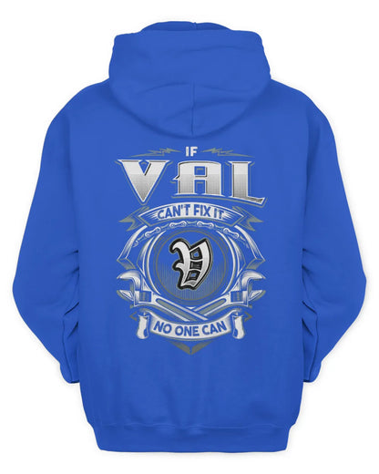 VAL AP81-K4-626 - Personalized Ahmed Quote Apparel “If Ahmed Can't Fix It, No One Can” - Unisex Hoodie - Royal