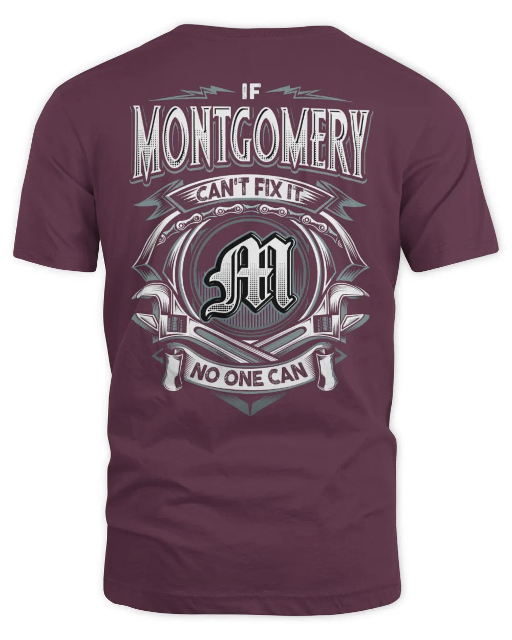 MONTGOMERY AP81-K4-626 - Personalized Ahmed Quote Apparel “If Ahmed Can't Fix It, No One Can” - Unisex Standard T-Shirt - Maroon