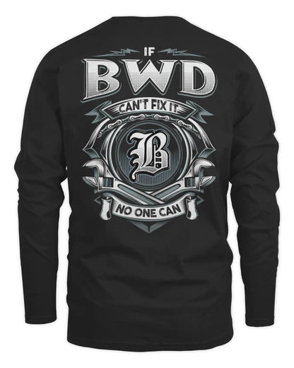 BWD AP81-K4-626 - Personalized Ahmed Quote Apparel “If Ahmed Can't Fix It, No One Can” - Men's Long Sleeved T-Shirt - Black