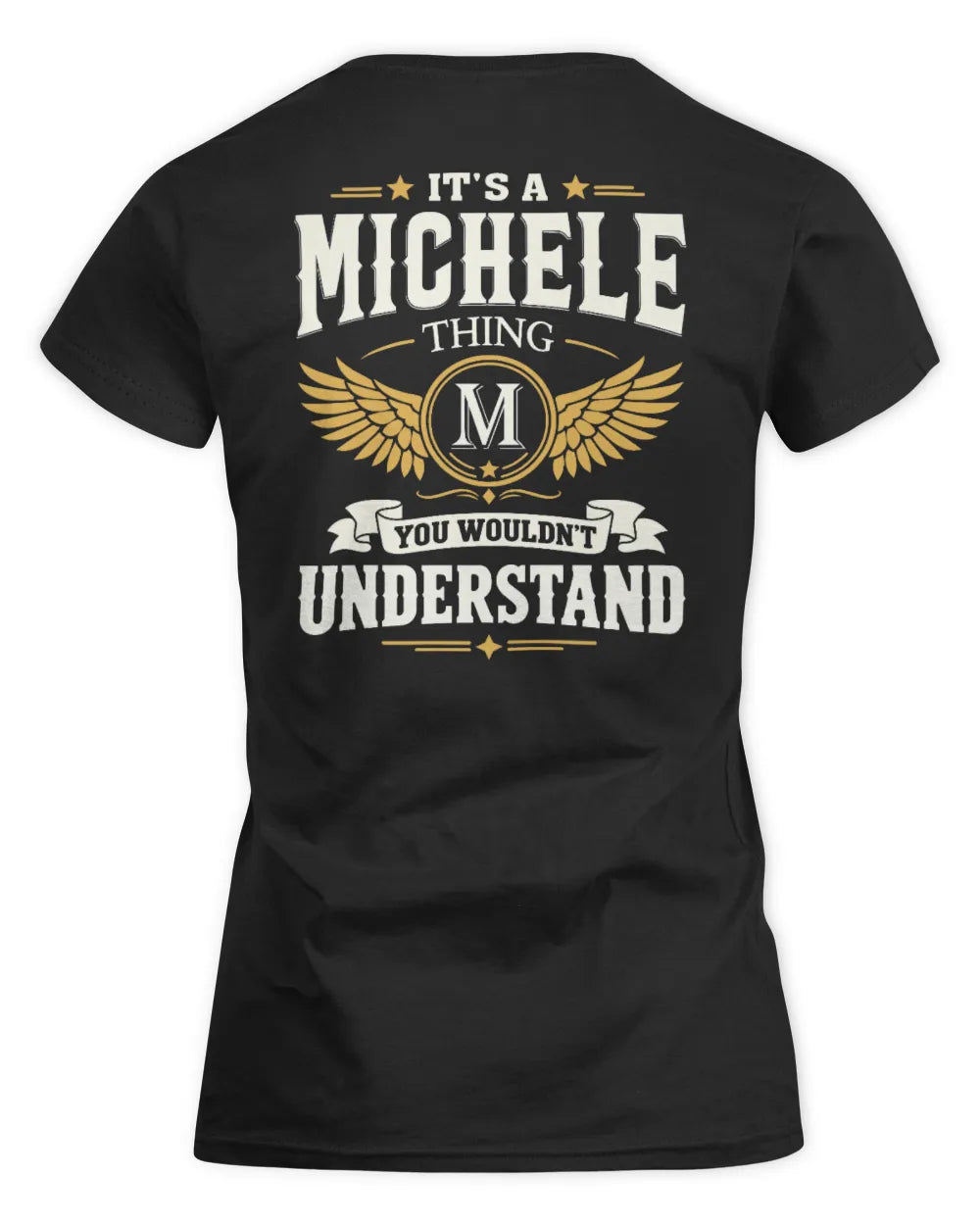 MICHELE KT06-M008 It’s a [NAME] Thing – You Wouldn’t Understand | Personalized Vintage T-Shirt - Women's Standard T-Shirt - Black