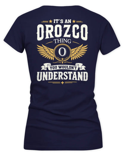 OROZCO KT06-M008 It’s a [NAME] Thing – You Wouldn’t Understand | Personalized Vintage T-Shirt - Women's V-Neck T-Shirt - Navy