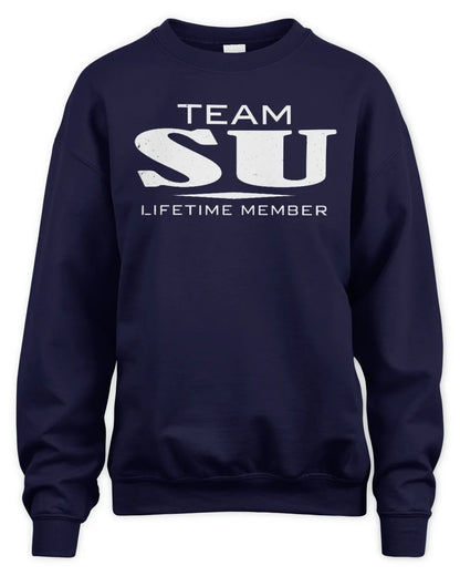 SU BL62-K4-128 - Personalized “Team NAME Lifetime Member” - Unisex Sweatshirt - Navy