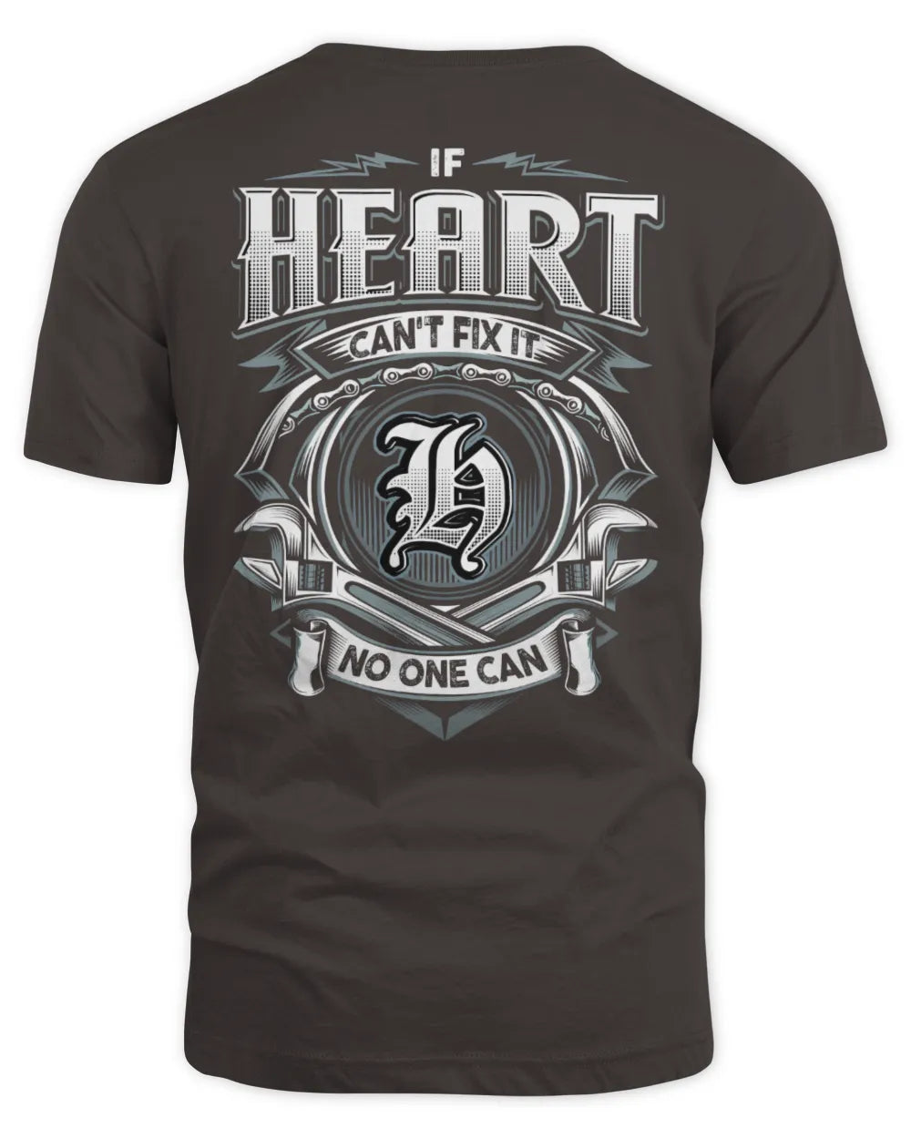 HEART AP81-K4-626 - Personalized Ahmed Quote Apparel “If Ahmed Can't Fix It, No One Can” - Unisex Standard T-Shirt - Dark Chocolate