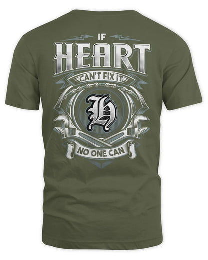 HEART AP81-K4-626 - Personalized Ahmed Quote Apparel “If Ahmed Can't Fix It, No One Can” - Unisex Standard T-Shirt - Military Green
