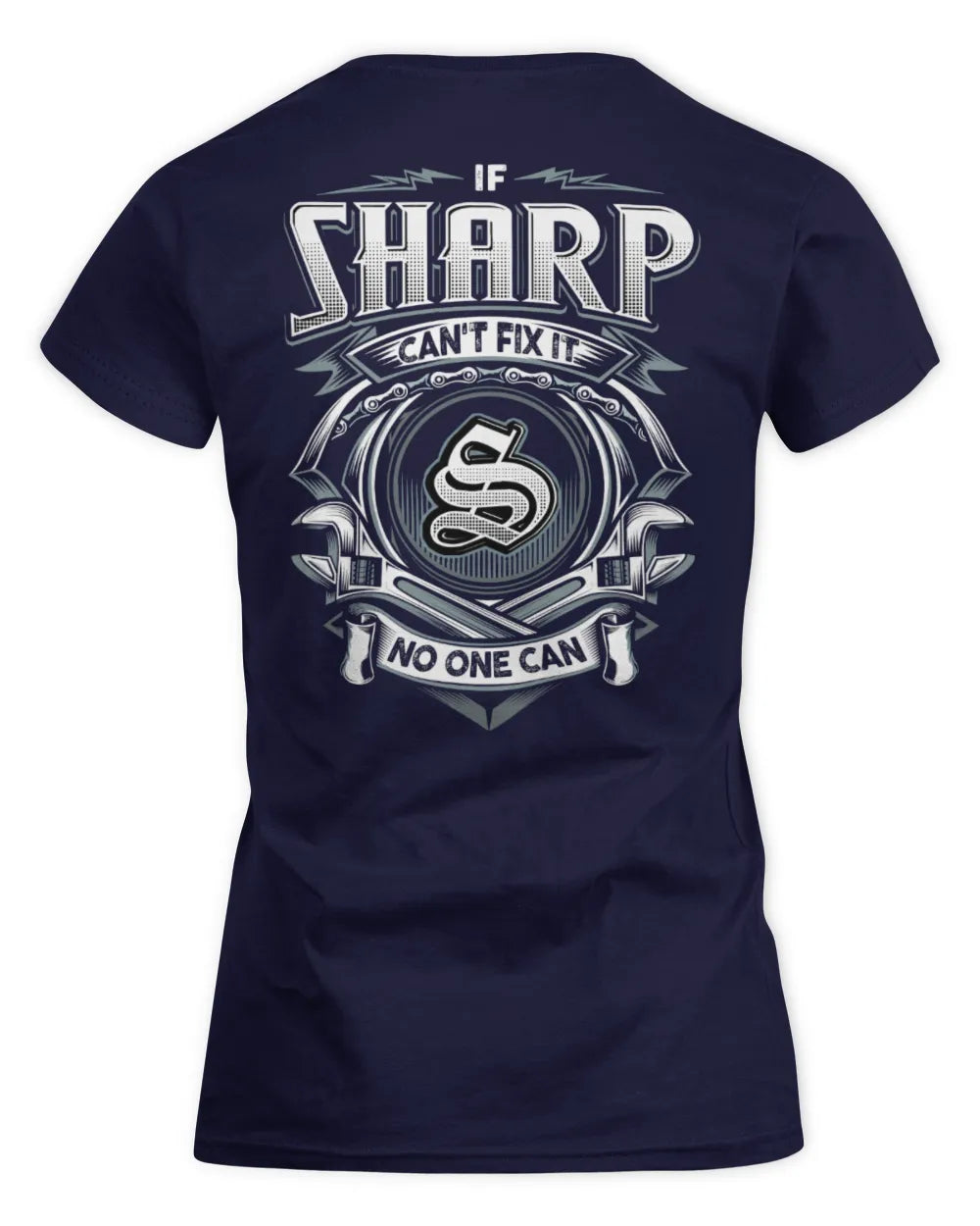 SHARP AP81-K4-626 - Personalized Ahmed Quote Apparel “If Ahmed Can't Fix It, No One Can” - Women's Standard T-Shirt - Navy