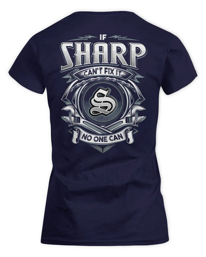 SHARP AP81-K4-626 - Personalized Ahmed Quote Apparel “If Ahmed Can't Fix It, No One Can” - Women's Standard T-Shirt - Navy