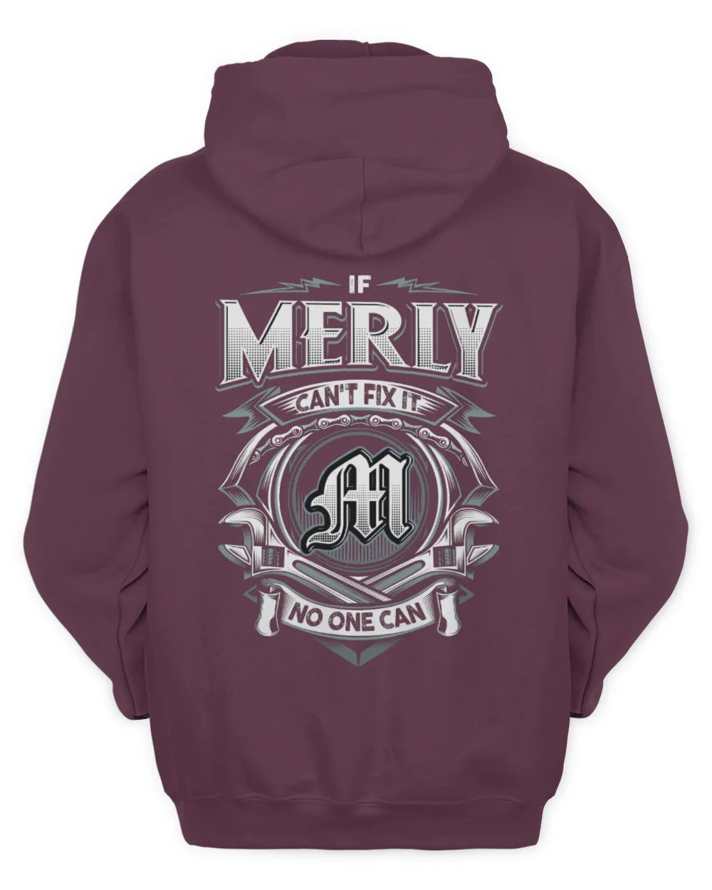 MERLY AP81-K4-626 - Personalized Ahmed Quote Apparel “If Ahmed Can't Fix It, No One Can” - Unisex Hoodie - Maroon