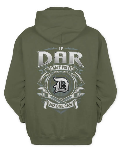 DAR AP81-K4-626 - Personalized Ahmed Quote Apparel “If Ahmed Can't Fix It, No One Can” - Unisex Hoodie - Military Green