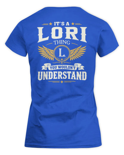 LORI KT06-M008 It’s a [NAME] Thing – You Wouldn’t Understand | Personalized Vintage T-Shirt - Women's Standard T-Shirt - Royal