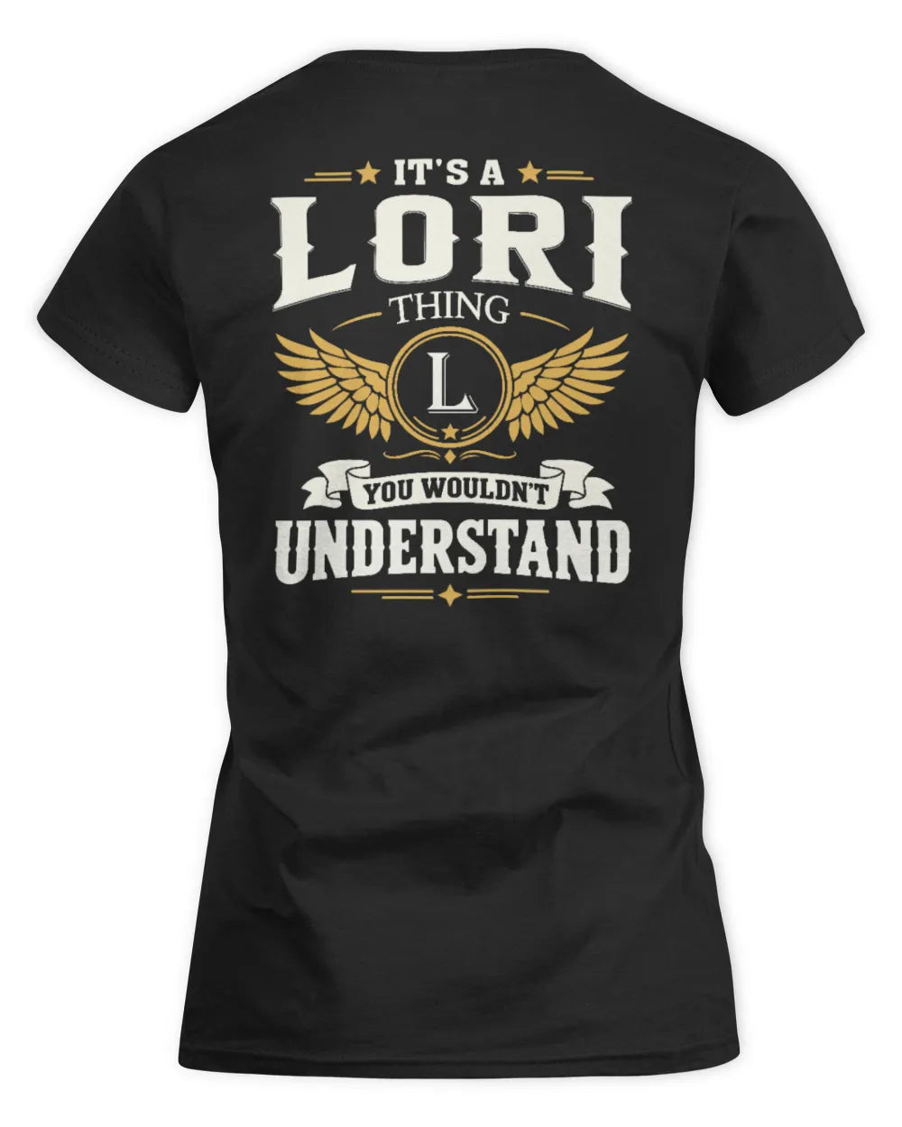 LORI KT06-M008 It’s a [NAME] Thing – You Wouldn’t Understand | Personalized Vintage T-Shirt - Women's Standard T-Shirt - Black