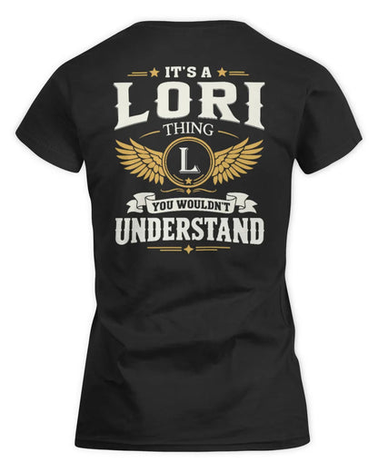 LORI KT06-M008 It’s a [NAME] Thing – You Wouldn’t Understand | Personalized Vintage T-Shirt - Women's Standard T-Shirt - Black