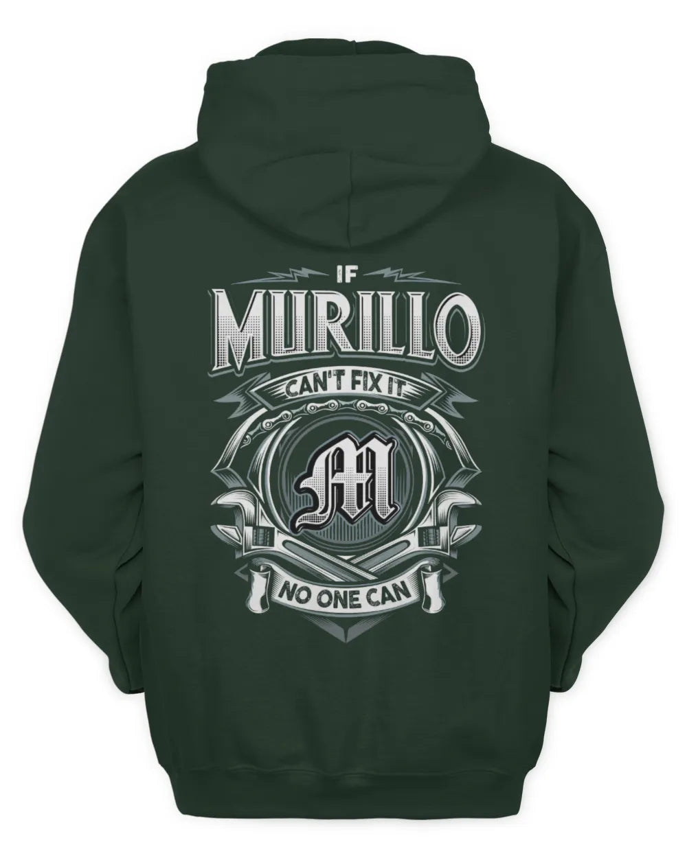 MURILLO AP81-K4-626 - Personalized Ahmed Quote Apparel “If Ahmed Can't Fix It, No One Can” - Unisex Hoodie - Forest Green
