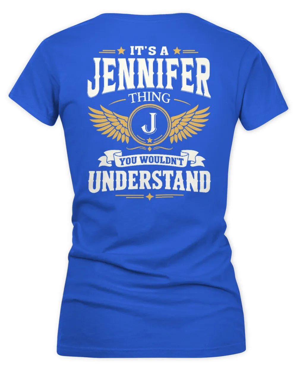 JENNIFER KT06-M008 It’s a [NAME] Thing – You Wouldn’t Understand | Personalized Vintage T-Shirt - Women's V-Neck T-Shirt - Royal