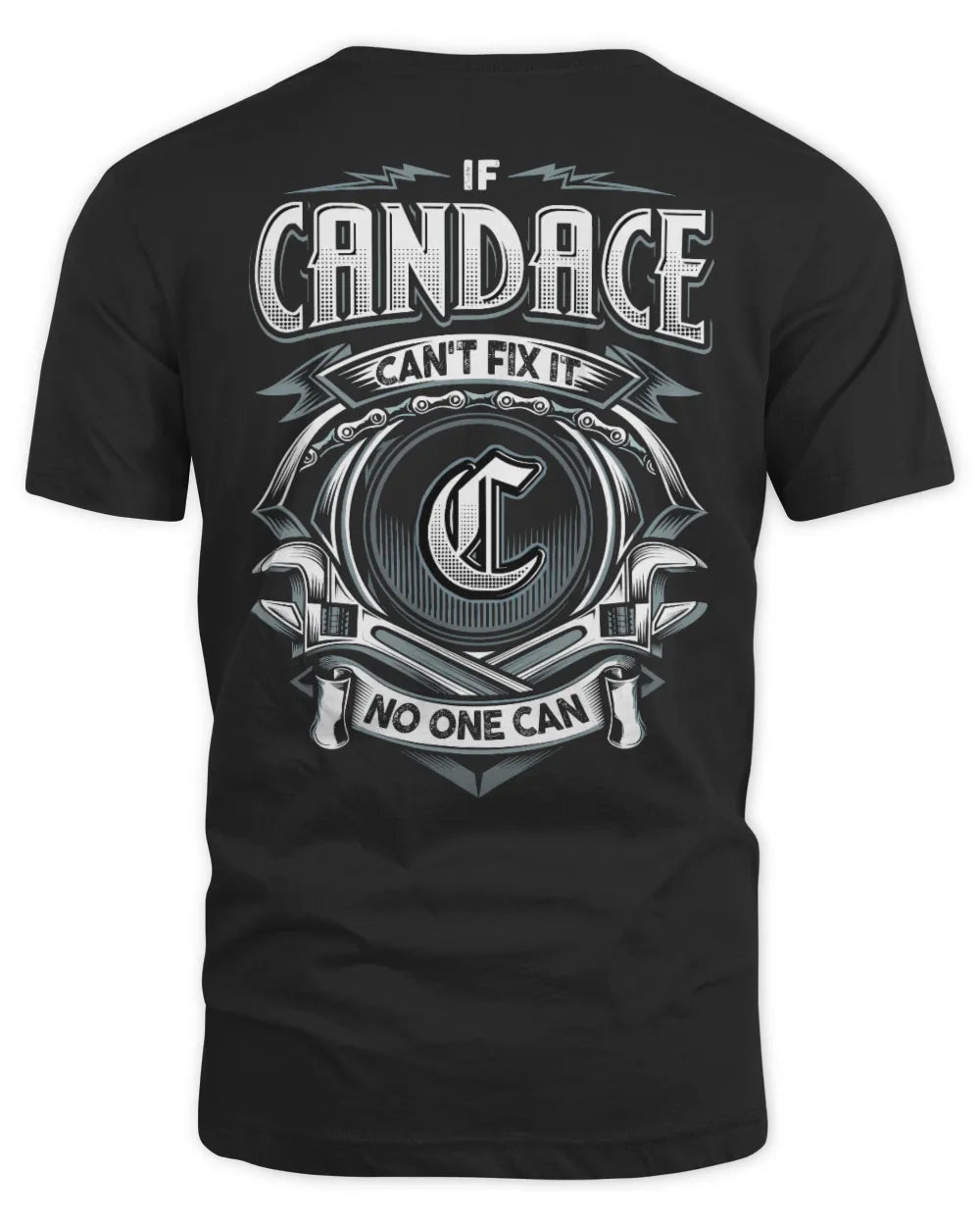 CANDACE AP81-K4-626 - Personalized Ahmed Quote Apparel “If Ahmed Can't Fix It, No One Can” - Unisex Standard T-Shirt - Black