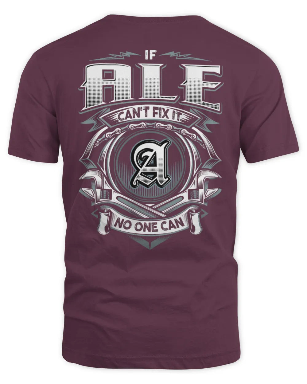 ALE AP81-K4-626 - Personalized Ahmed Quote Apparel “If Ahmed Can't Fix It, No One Can” - Unisex Standard T-Shirt - Maroon