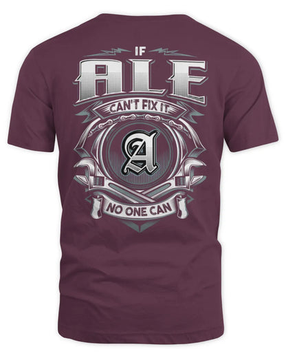 ALE AP81-K4-626 - Personalized Ahmed Quote Apparel “If Ahmed Can't Fix It, No One Can” - Unisex Standard T-Shirt - Maroon
