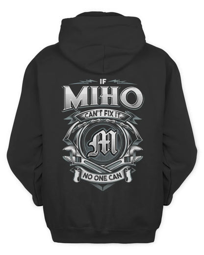 MIHO AP81-K4-626 - Personalized Ahmed Quote Apparel “If Ahmed Can't Fix It, No One Can” - Unisex Hoodie - Black