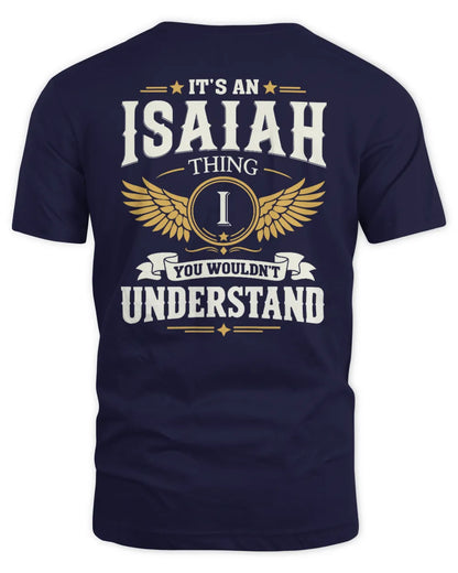 ISAIAH KT06-M008 It’s a [NAME] Thing – You Wouldn’t Understand | Personalized Vintage T-Shirt - Unisex Standard T-Shirt - Navy