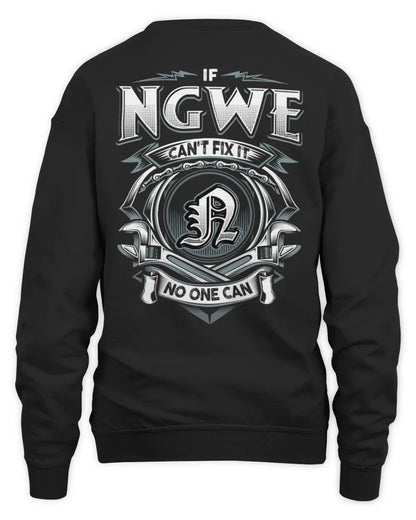 NGWE AP81-K4-626 - Personalized Ahmed Quote Apparel “If Ahmed Can't Fix It, No One Can” - Unisex Sweatshirt - Black