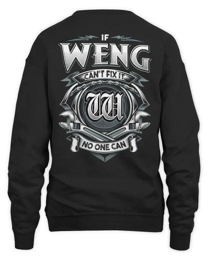 WENG AP81-K4-626 - Personalized Ahmed Quote Apparel “If Ahmed Can't Fix It, No One Can” - Unisex Sweatshirt - Black