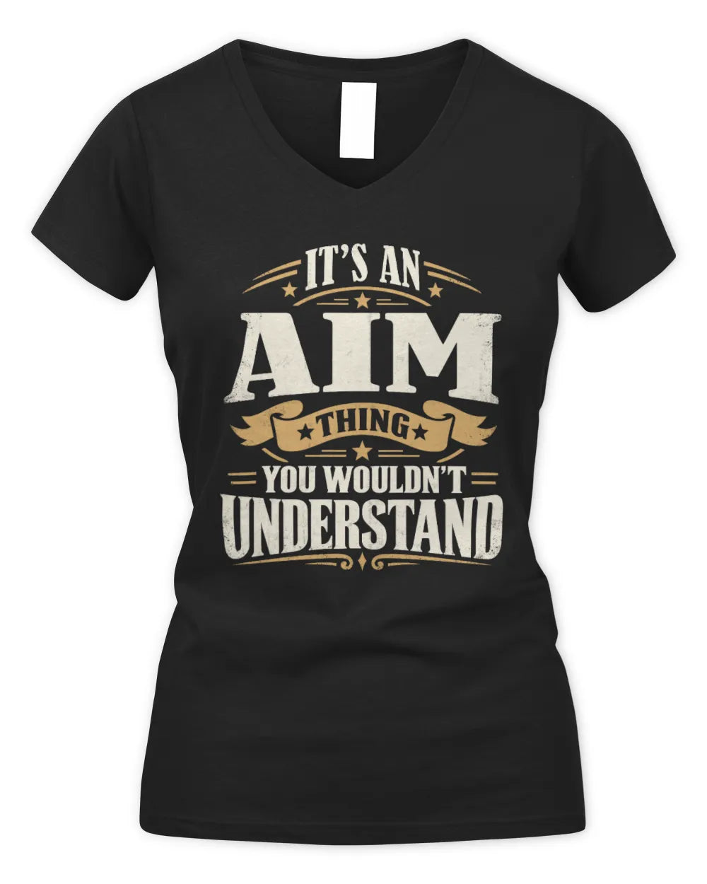 AIM P08 TH51 - Personalized “It’s a/an [NAME] Thing – You Wouldn’t Understand” Shirt - Women's V-Neck T-Shirt - Black