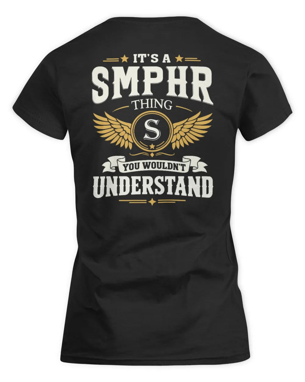 SMPHR KT06-M008 It’s a [NAME] Thing – You Wouldn’t Understand | Personalized Vintage T-Shirt - Women's Standard T-Shirt - Black
