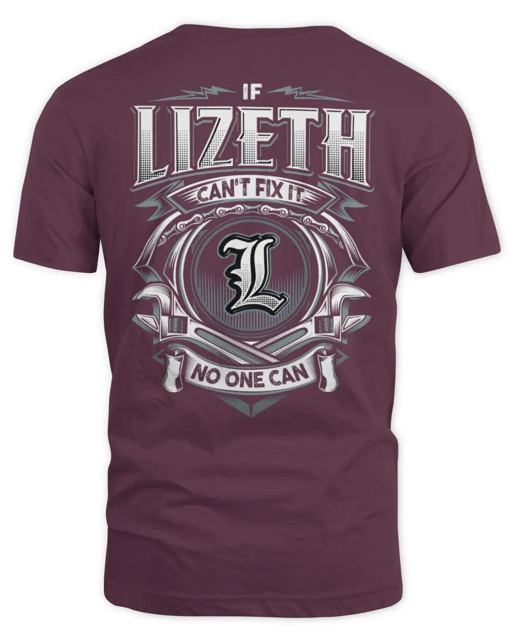 LIZETH AP81-K4-626 - Personalized Ahmed Quote Apparel “If Ahmed Can't Fix It, No One Can” - Unisex Standard T-Shirt - Maroon