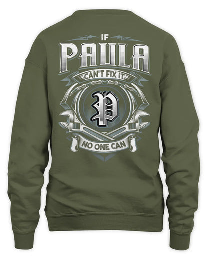 PAULA AP81-K4-626 - Personalized Ahmed Quote Apparel “If Ahmed Can't Fix It, No One Can” - Unisex Sweatshirt - Military Green