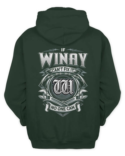 WINAY AP81-K4-626 - Personalized Ahmed Quote Apparel “If Ahmed Can't Fix It, No One Can” - Unisex Hoodie - Forest Green