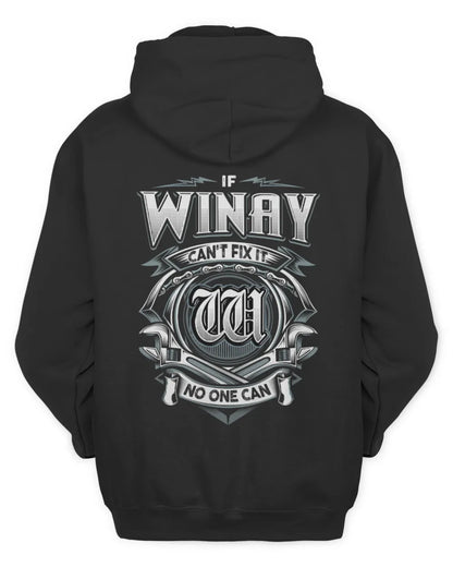 WINAY AP81-K4-626 - Personalized Ahmed Quote Apparel “If Ahmed Can't Fix It, No One Can” - Unisex Hoodie - Black