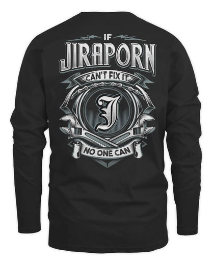 JIRAPORN AP81-K4-626 - Personalized Ahmed Quote Apparel “If Ahmed Can't Fix It, No One Can” - Men's Long Sleeved T-Shirt - Black