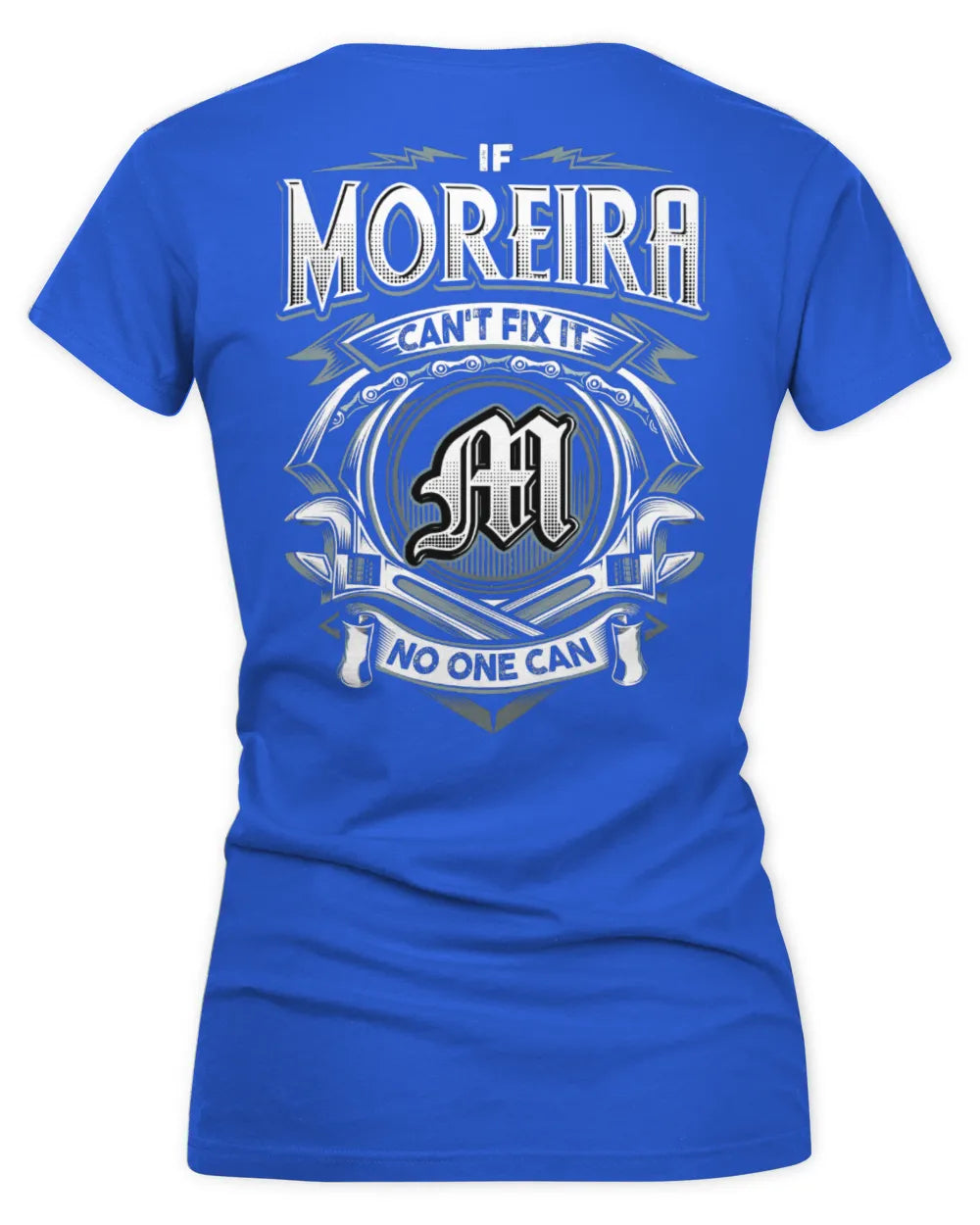 MOREIRA AP81-K4-626 - Personalized Ahmed Quote Apparel “If Ahmed Can't Fix It, No One Can” - Women's V-Neck T-Shirt - Royal