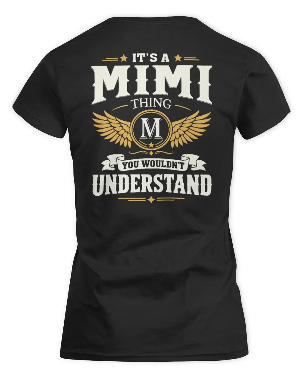 MIMI KT06-M008 It’s a [NAME] Thing – You Wouldn’t Understand | Personalized Vintage T-Shirt - Women's Standard T-Shirt - Black