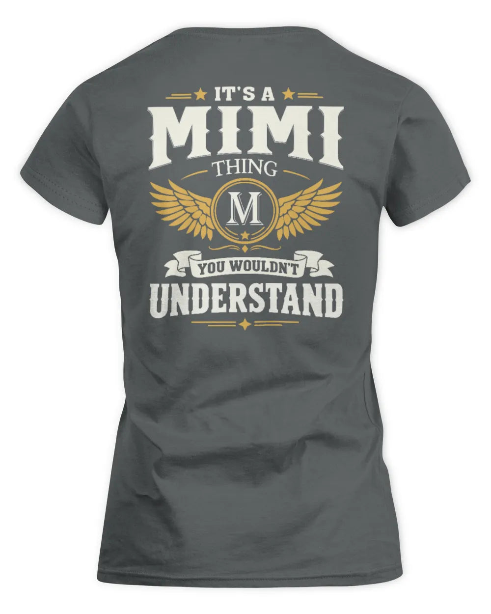 MIMI KT06-M008 It’s a [NAME] Thing – You Wouldn’t Understand | Personalized Vintage T-Shirt - Women's Standard T-Shirt - Charcoal