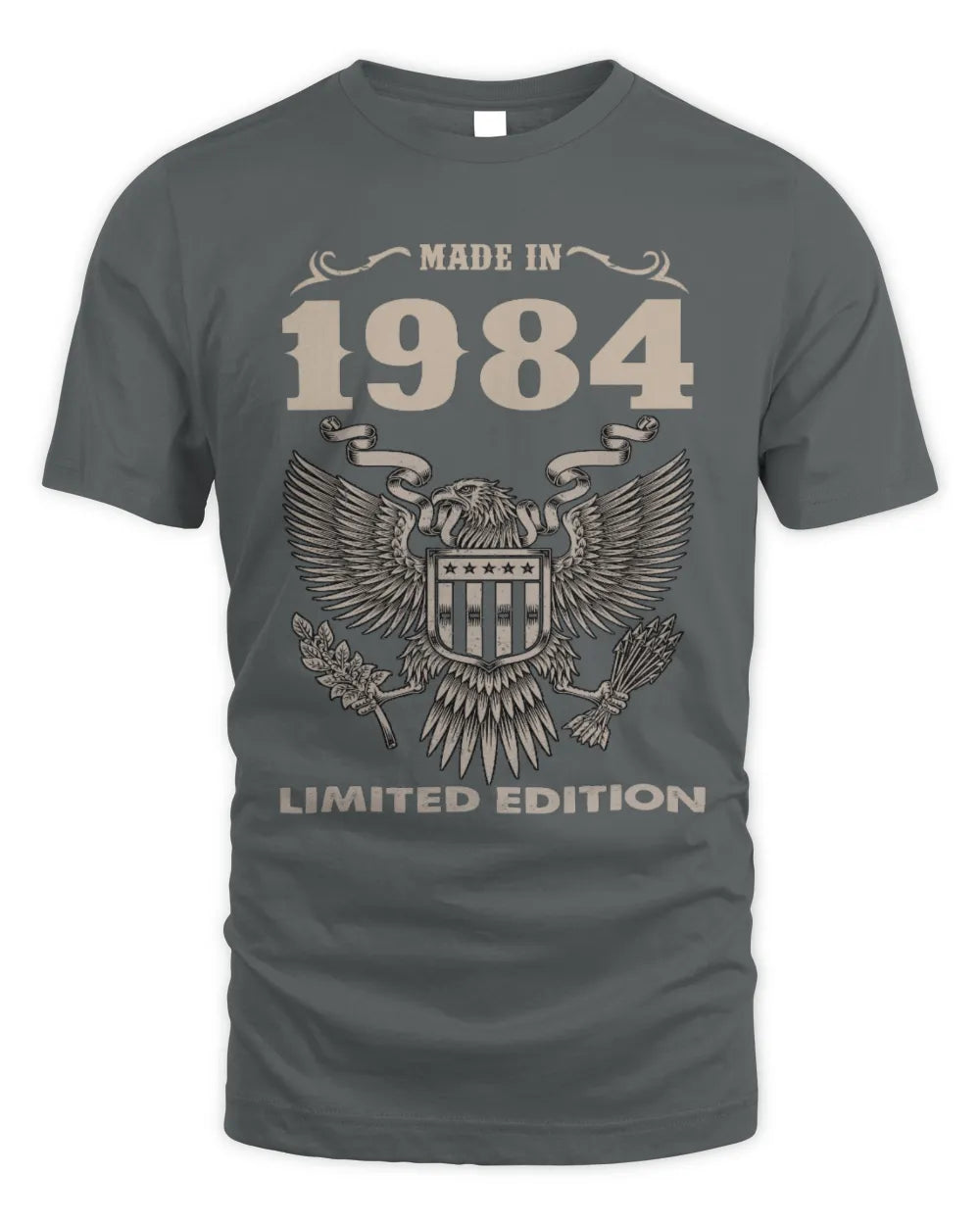 1984 HH89-K2 – Classic Birth Year Limited Edition T-Shirt - Unisex Standard T-Shirt - Charcoal