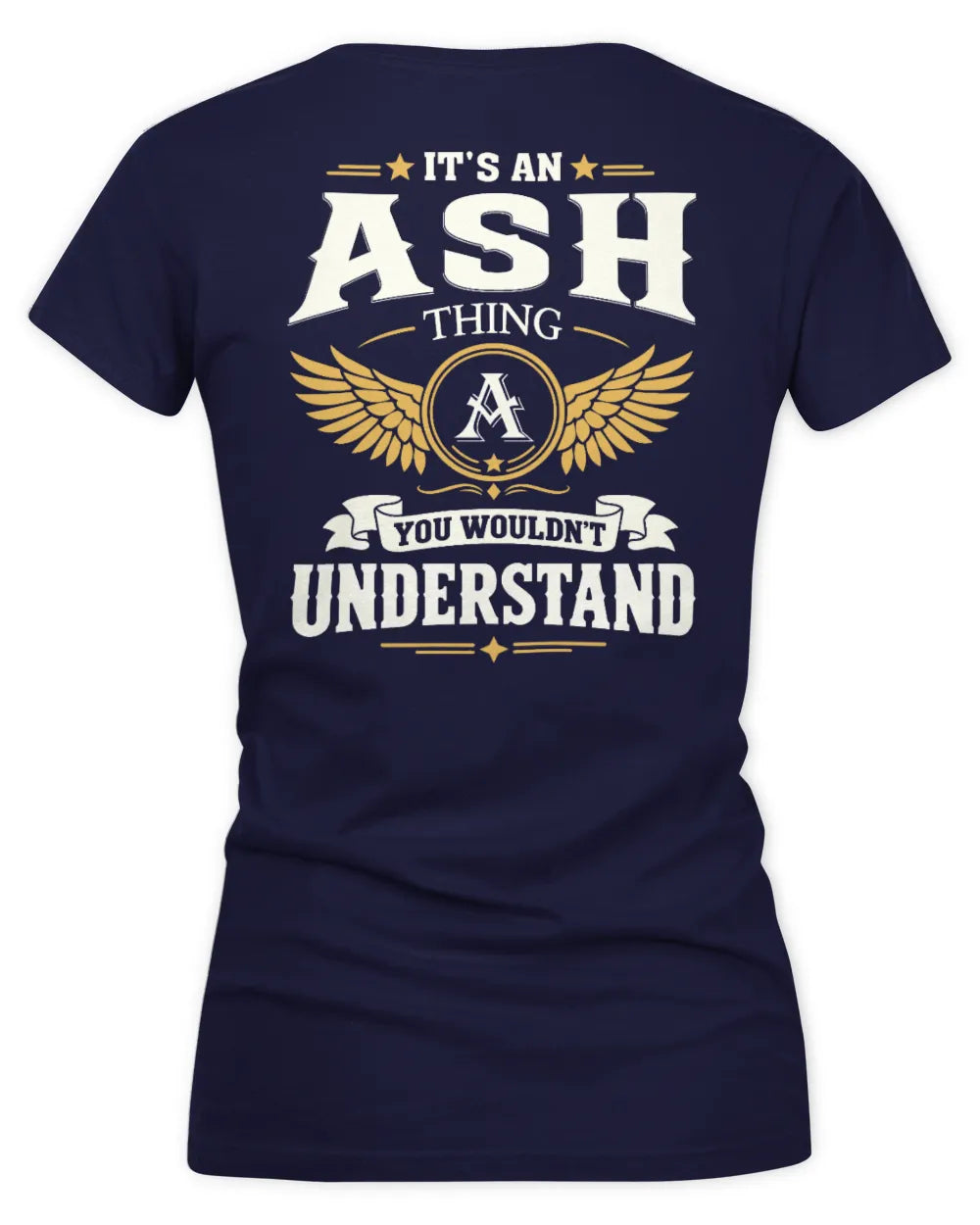 ASH KT06-M008 It’s a [NAME] Thing – You Wouldn’t Understand | Personalized Vintage T-Shirt - Women's V-Neck T-Shirt - Navy