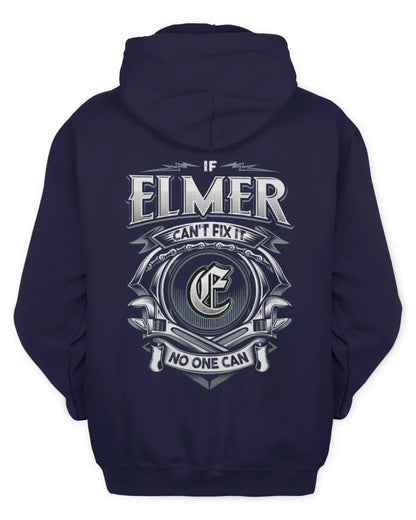 ELMER AP81-K4-626 - Personalized Ahmed Quote Apparel “If Ahmed Can't Fix It, No One Can” - Unisex Hoodie - Navy