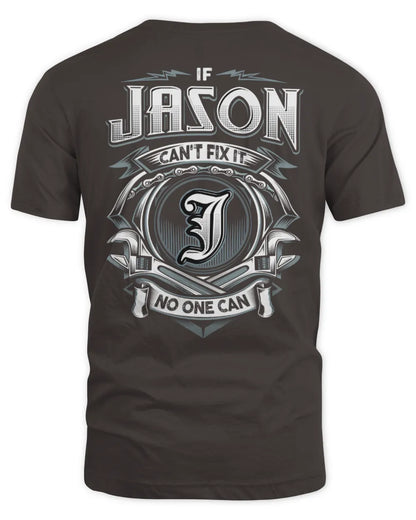 JASON AP81-K4-626 - Personalized Ahmed Quote Apparel “If Ahmed Can't Fix It, No One Can” - Unisex Standard T-Shirt - Dark Chocolate