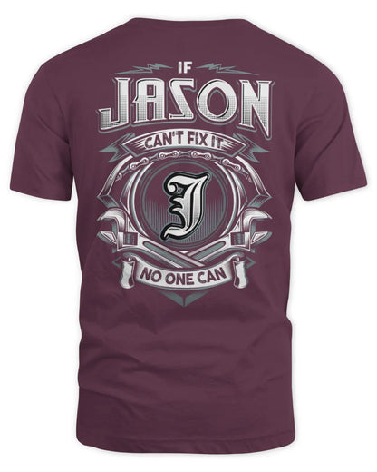 JASON AP81-K4-626 - Personalized Ahmed Quote Apparel “If Ahmed Can't Fix It, No One Can” - Unisex Standard T-Shirt - Maroon