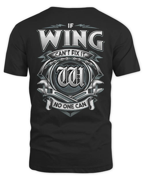 WING AP81-K4-626 - Personalized Ahmed Quote Apparel “If Ahmed Can't Fix It, No One Can” - Unisex Standard T-Shirt - Black